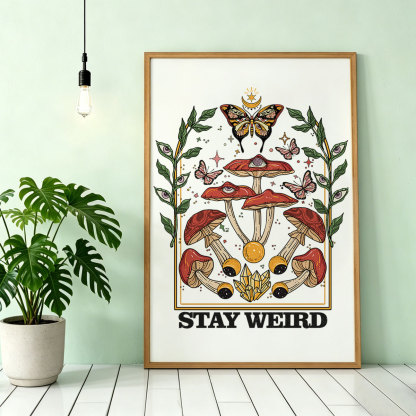 Purplehecate Stay Weird Unframed Poster