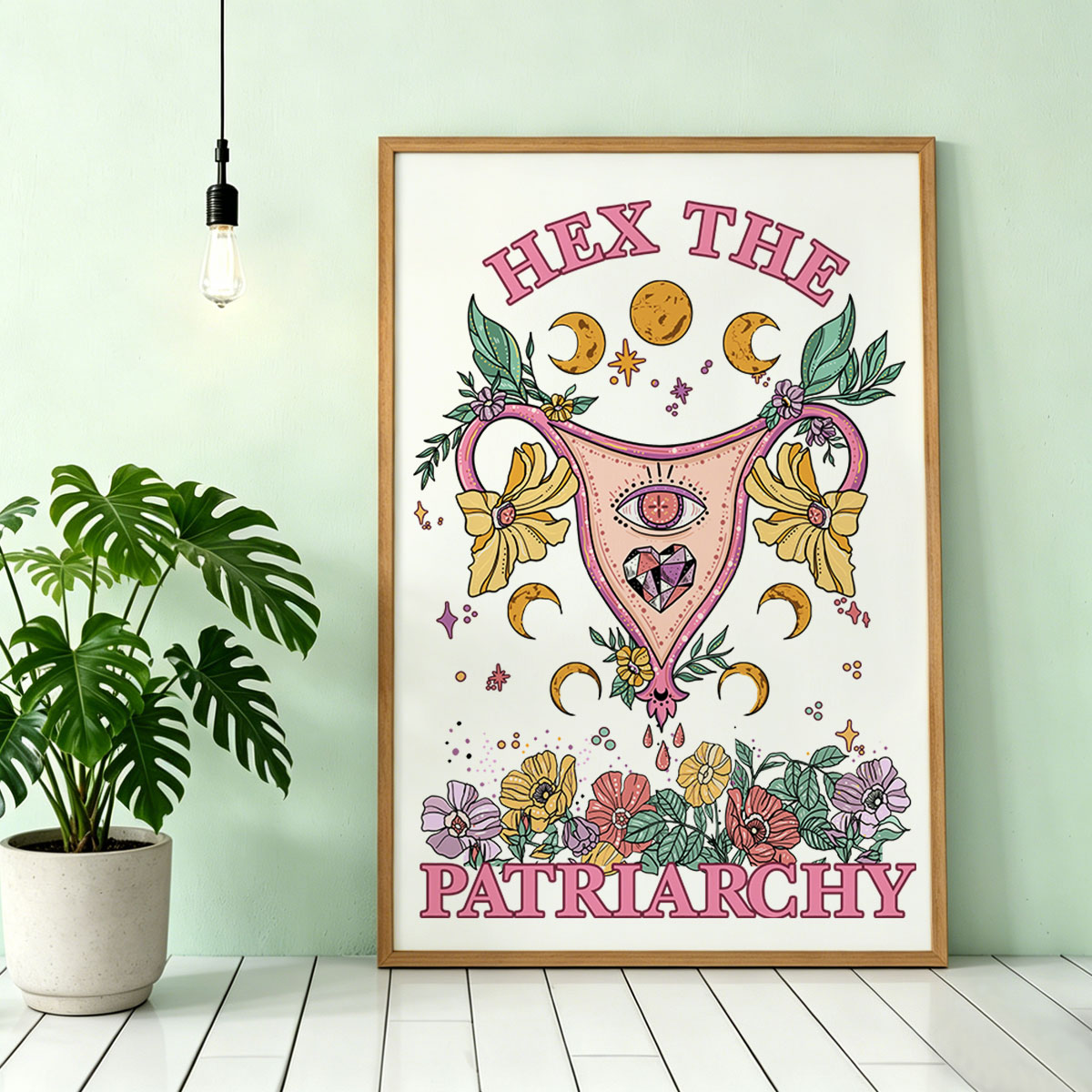 Purplehecate Hex the Patriarchy Feminist Unframed Poster