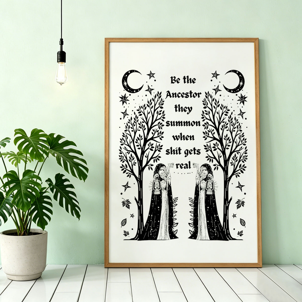 Purplehecate Be The Ancestor They Summon When Shit Gets Real Unframed Poster