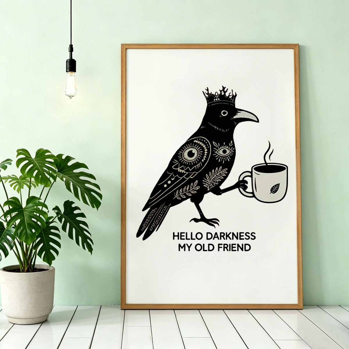 Purplehecate Hello Darkness My Old Friend Unframed Poster