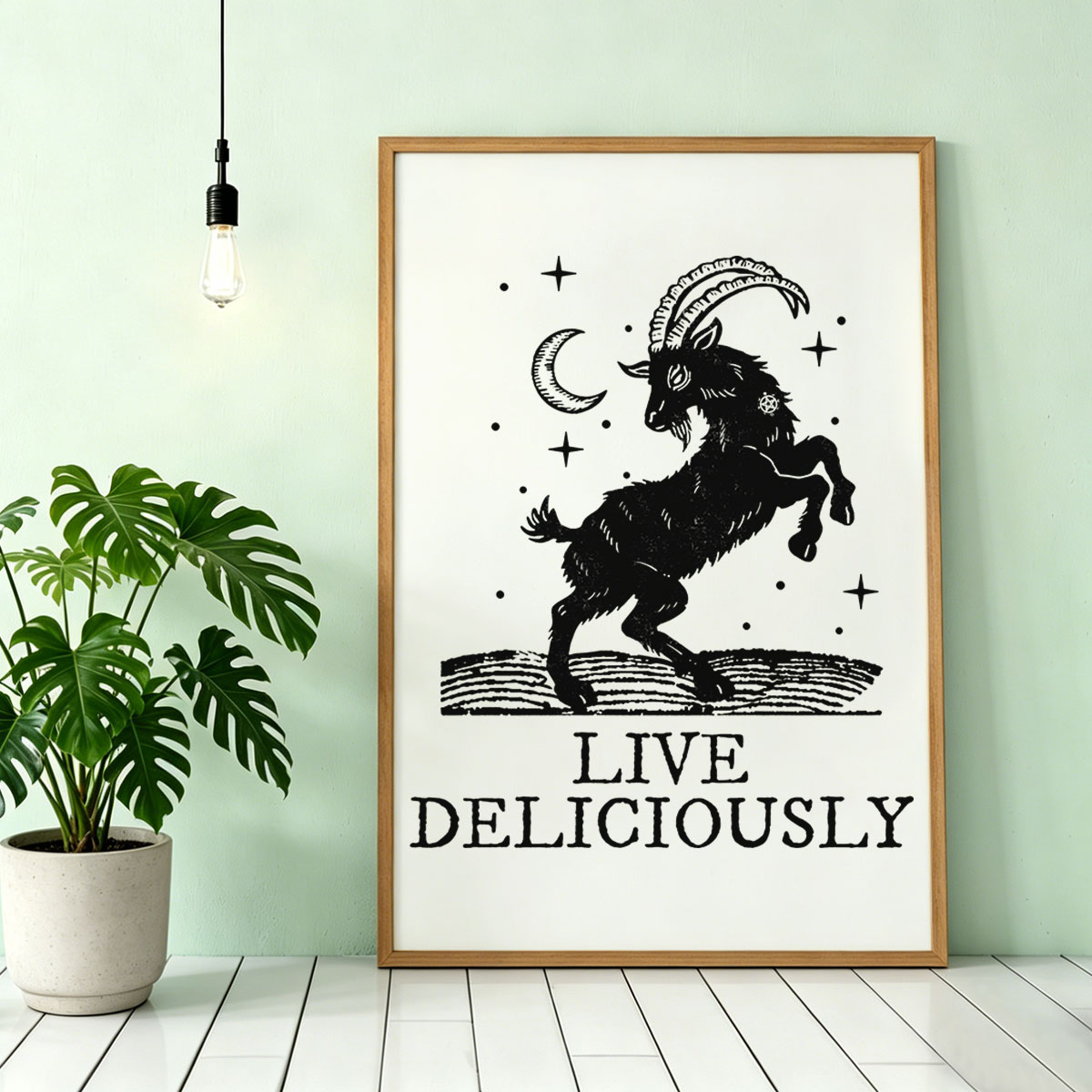 Purplehecate Live Deliciously Unframed Poster