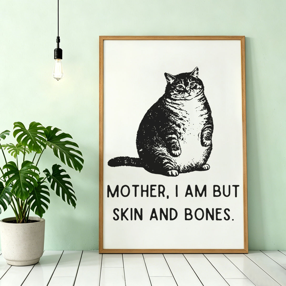 Purplehecate Cat Mother I Am But Skin And Bones Unframed Poster