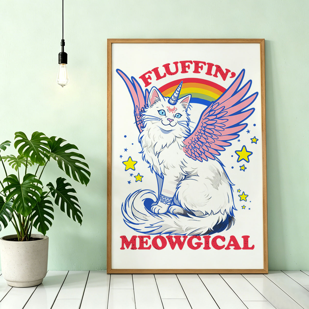 Purplehecate Fluffin Meowgical Unframed Poster