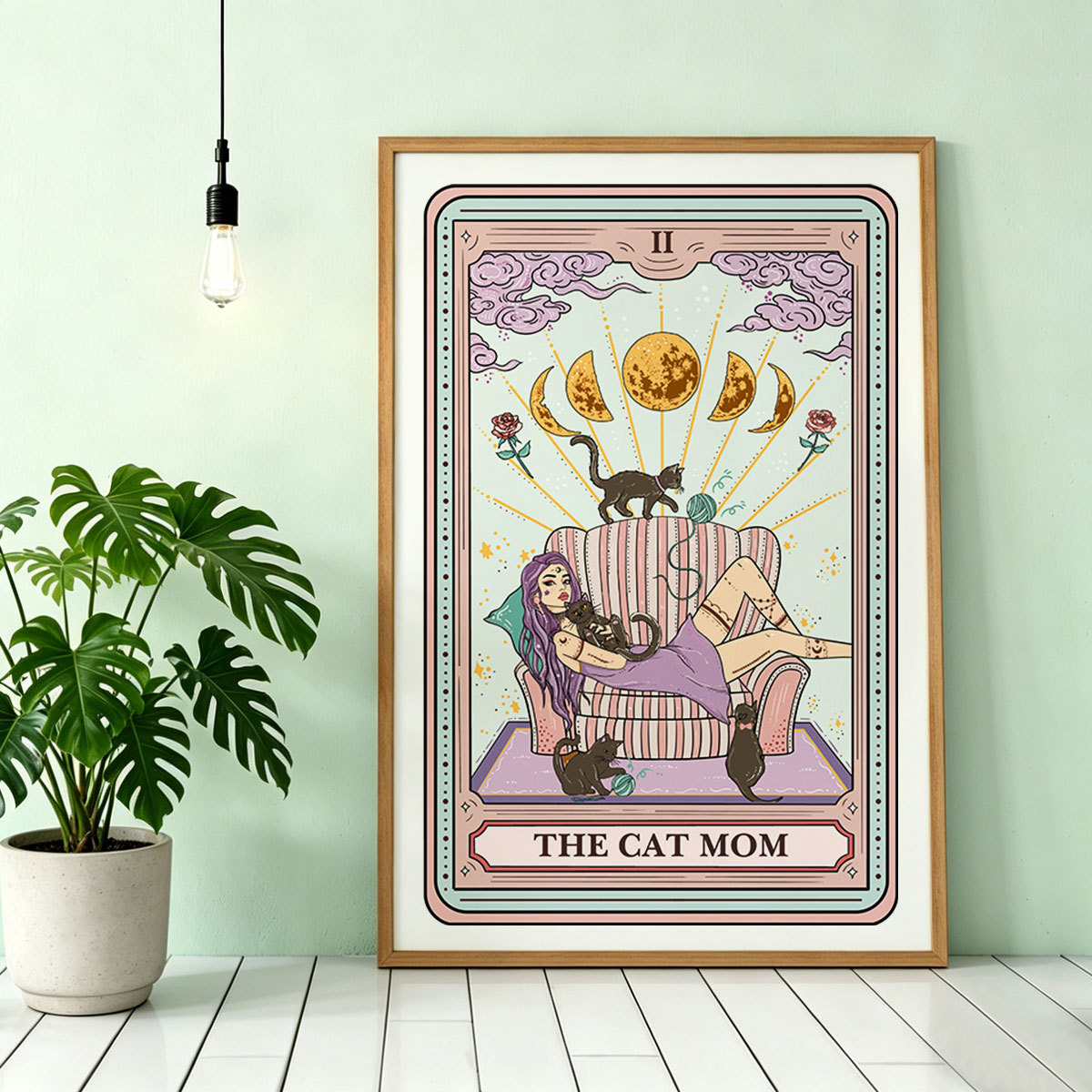 Purplehecate The Cat Mom Tarot Unframed Poster