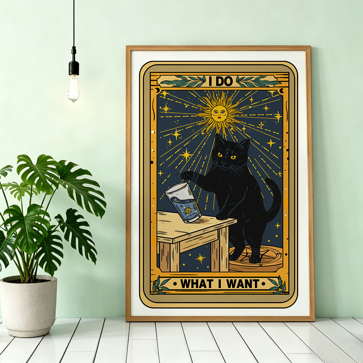 Purplehecate I Do What I Want Cats Unframed Poster