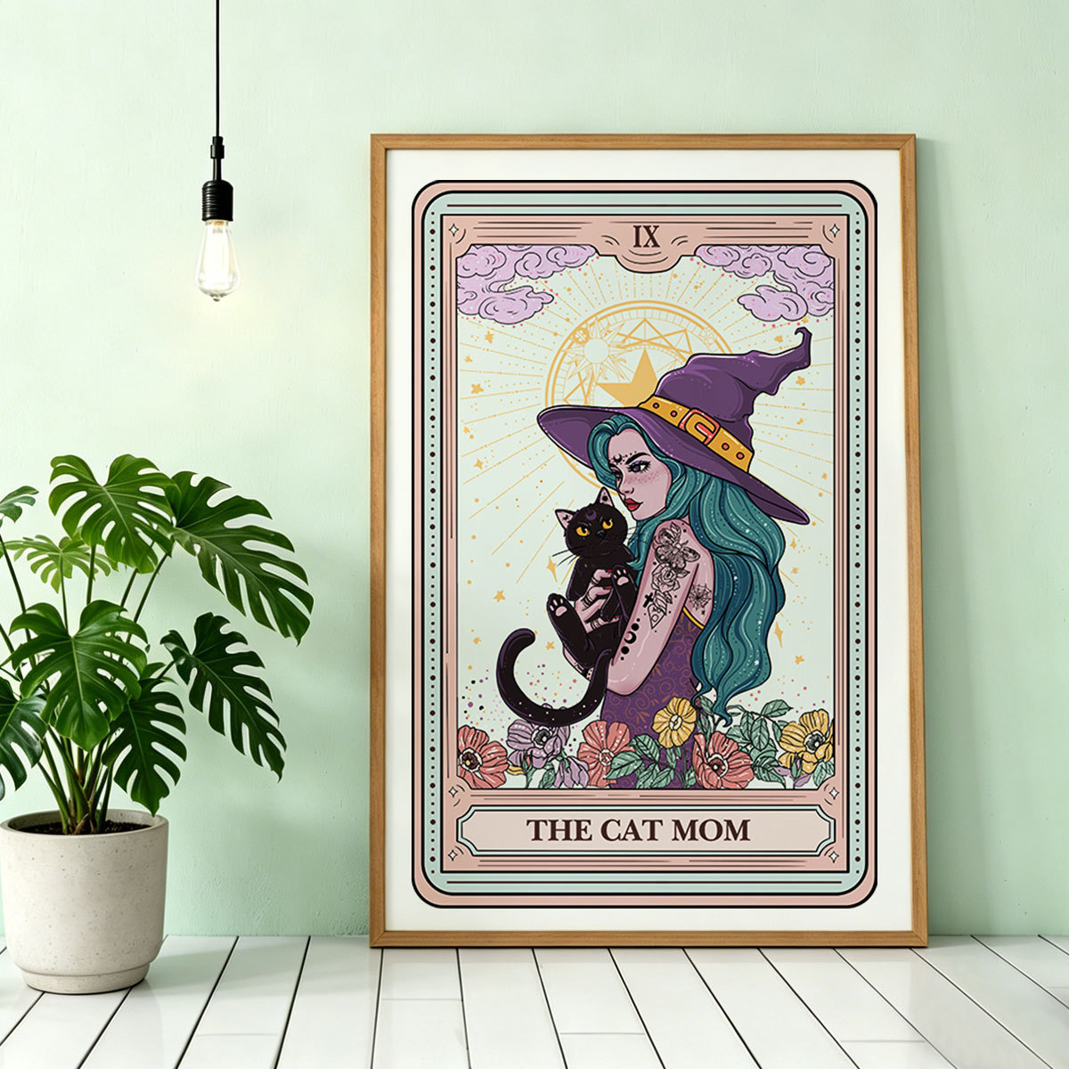 Purplehecate The Gothic Cat Mom Tarot Unframed Poster