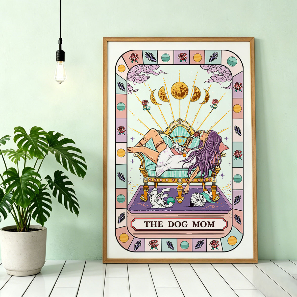 Purplehecate The Chill Dog Mom Unframed Poster