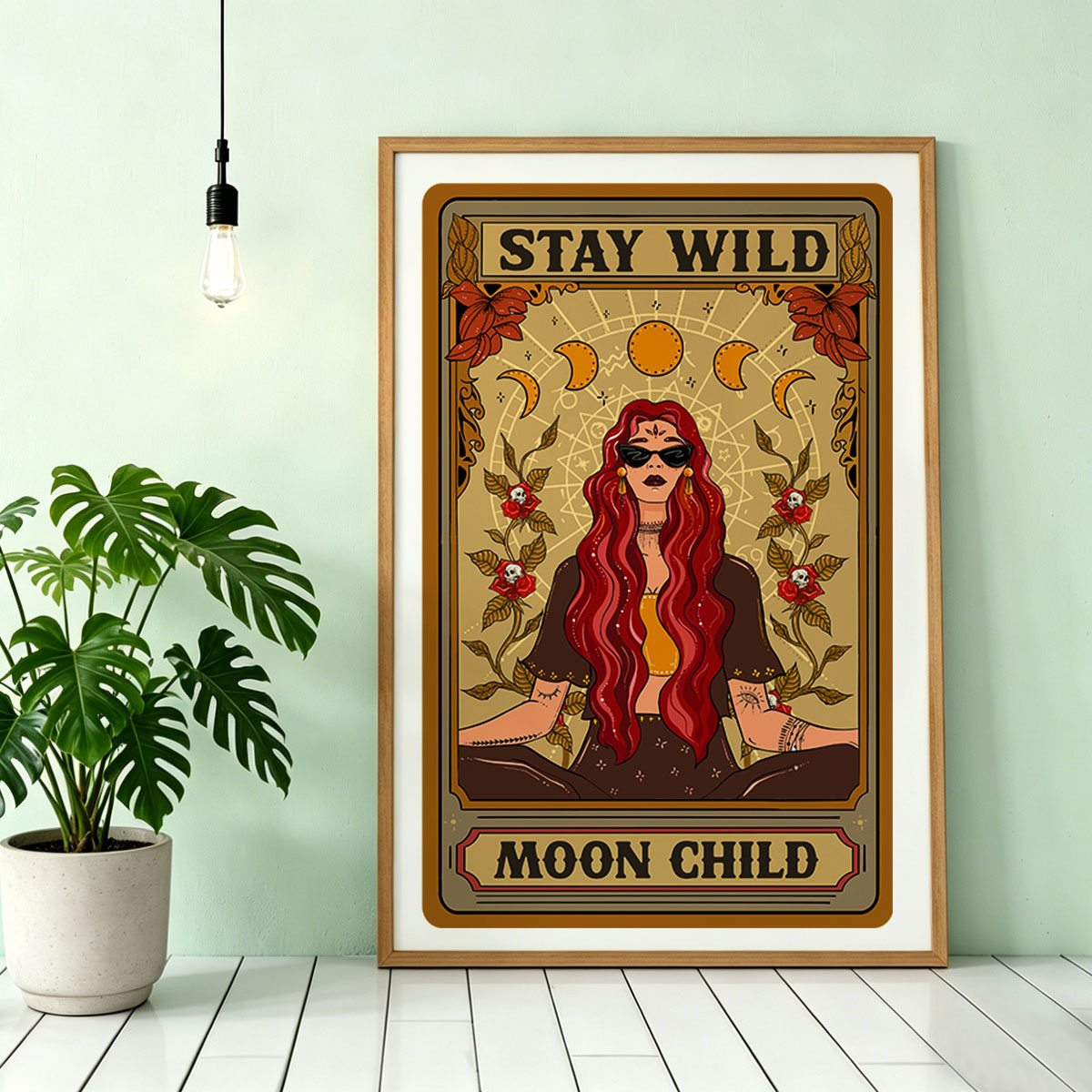 Purplehecate The Stay Wild Moon Child Oracle Card Unframed Poster