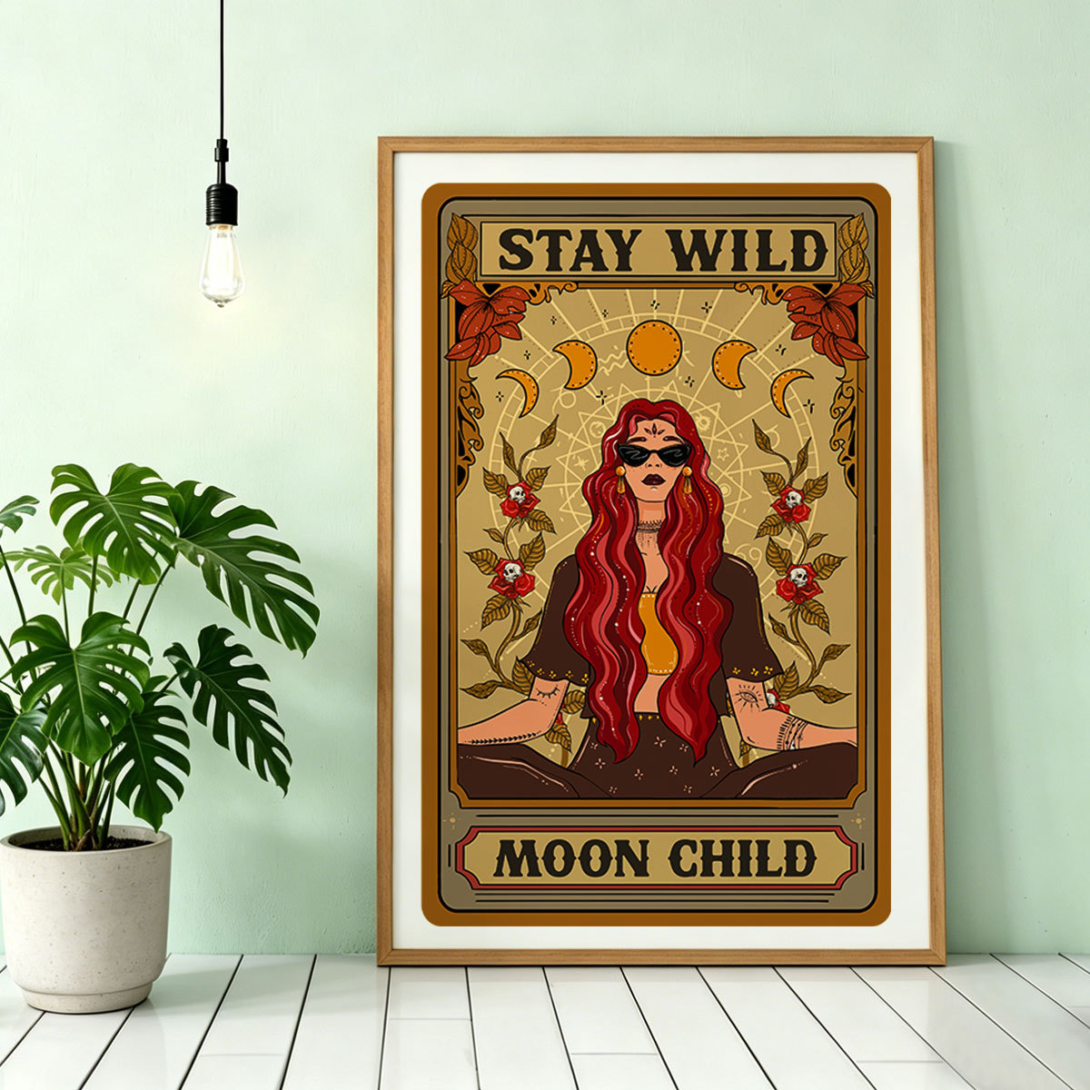 Purplehecate The Stay Wild Moon Child Oracle Card Unframed Poster
