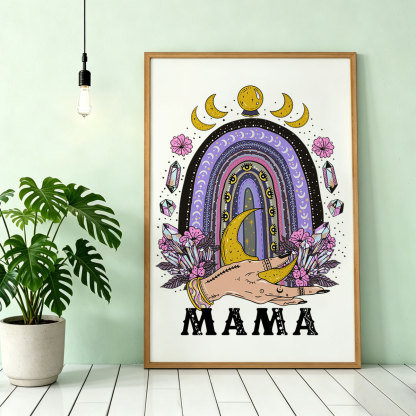 Purplehecate Gothic Mama Rainbow Unframed Poster