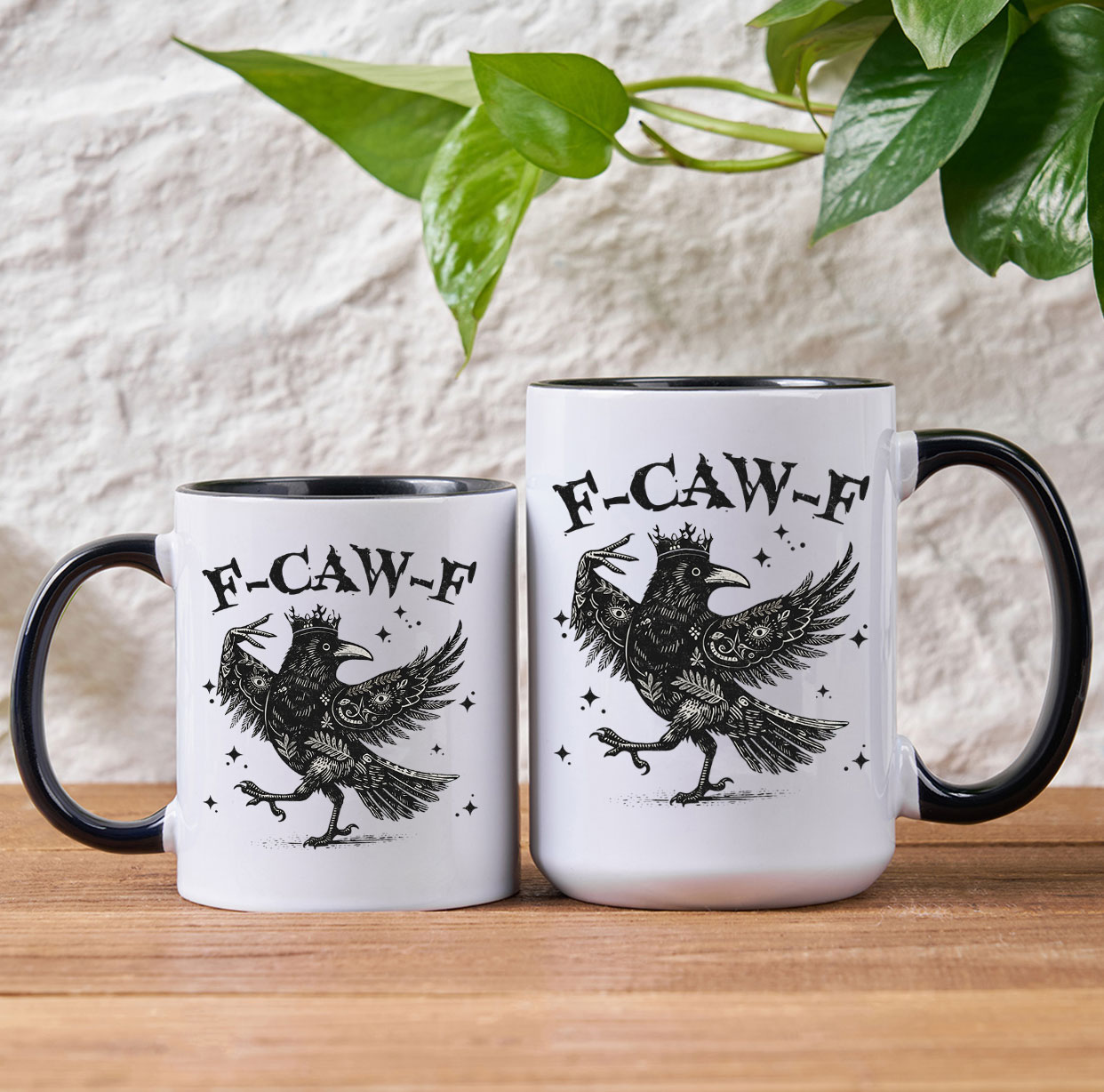 Purplehecate F-caw-f Funny Crow Mug