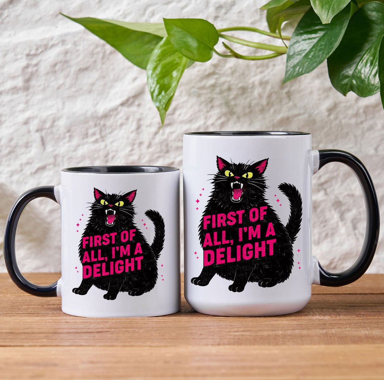 Purplehecate First Of All I'm A Delight Cat Mug