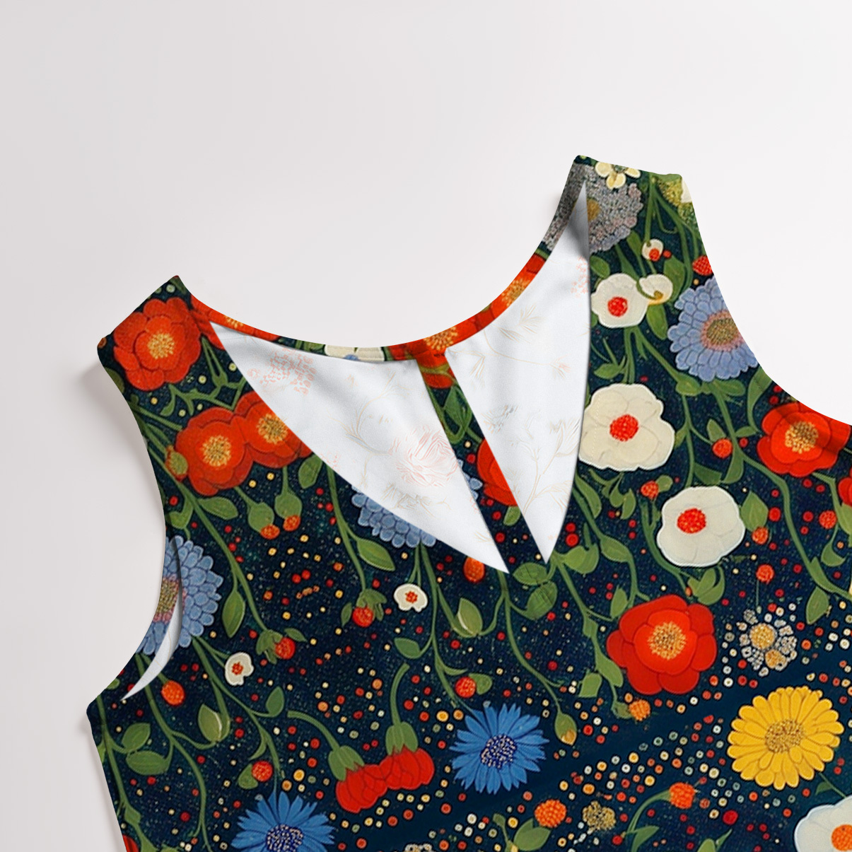 Purplehecate Vintage The Cat in Bloom Wide Leg Jumpsuit