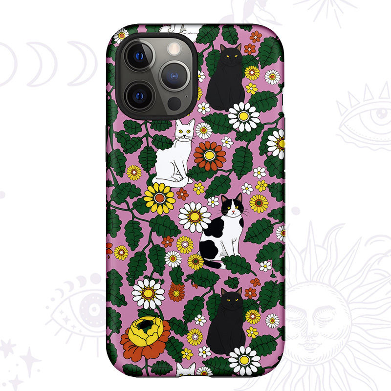 Purplehecate Daisy Cat  Garden Phone Case