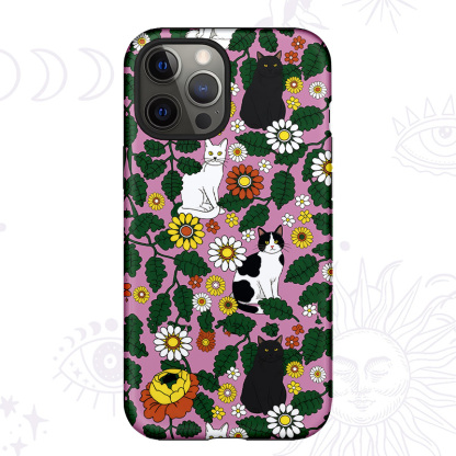 Purplehecate Daisy Cat  Garden Phone Case