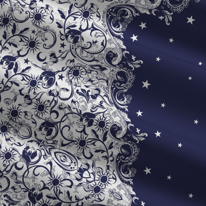 Purplehecate Midnight Star Tie Shoulder Maxi Dress