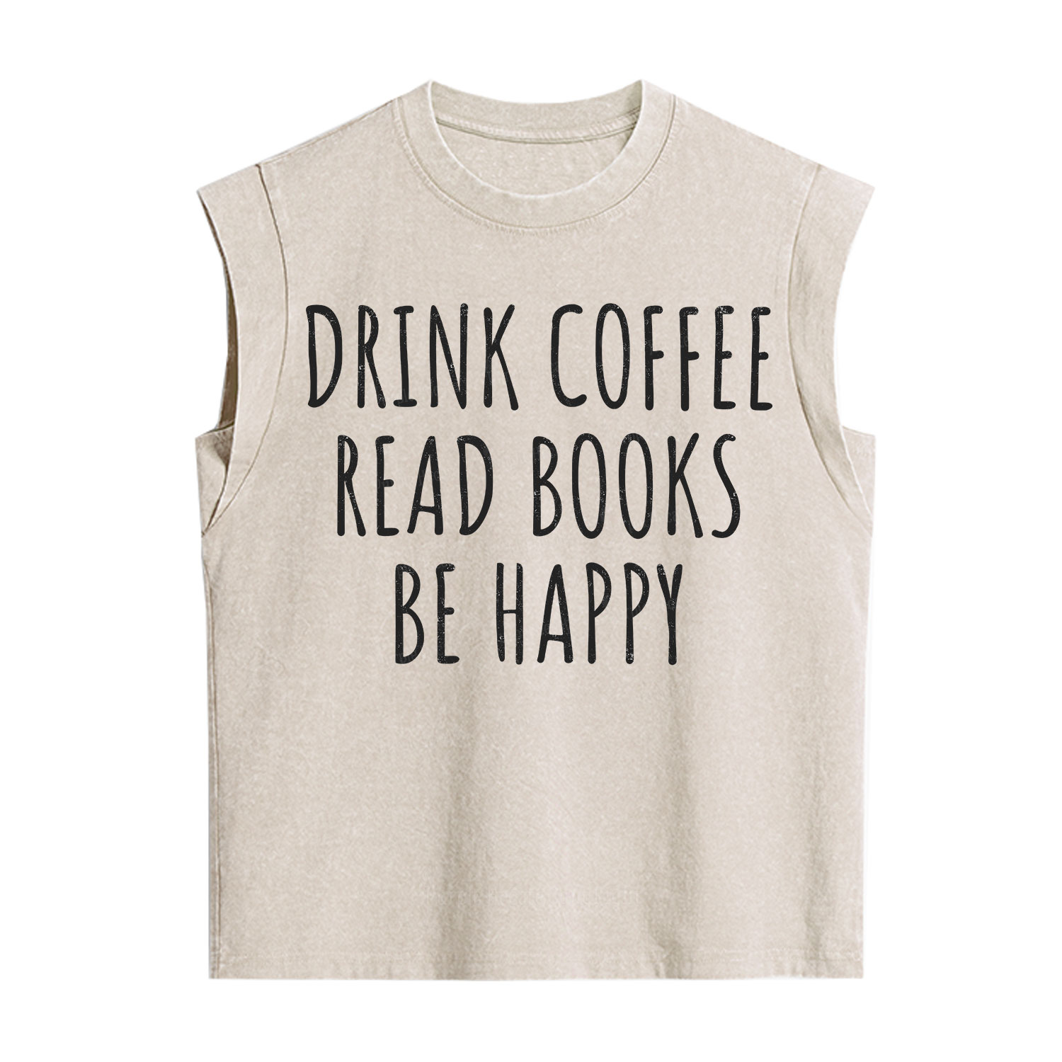 Purplehecate Drink Coffee Read Books Be Happy Vintage Washed Tank