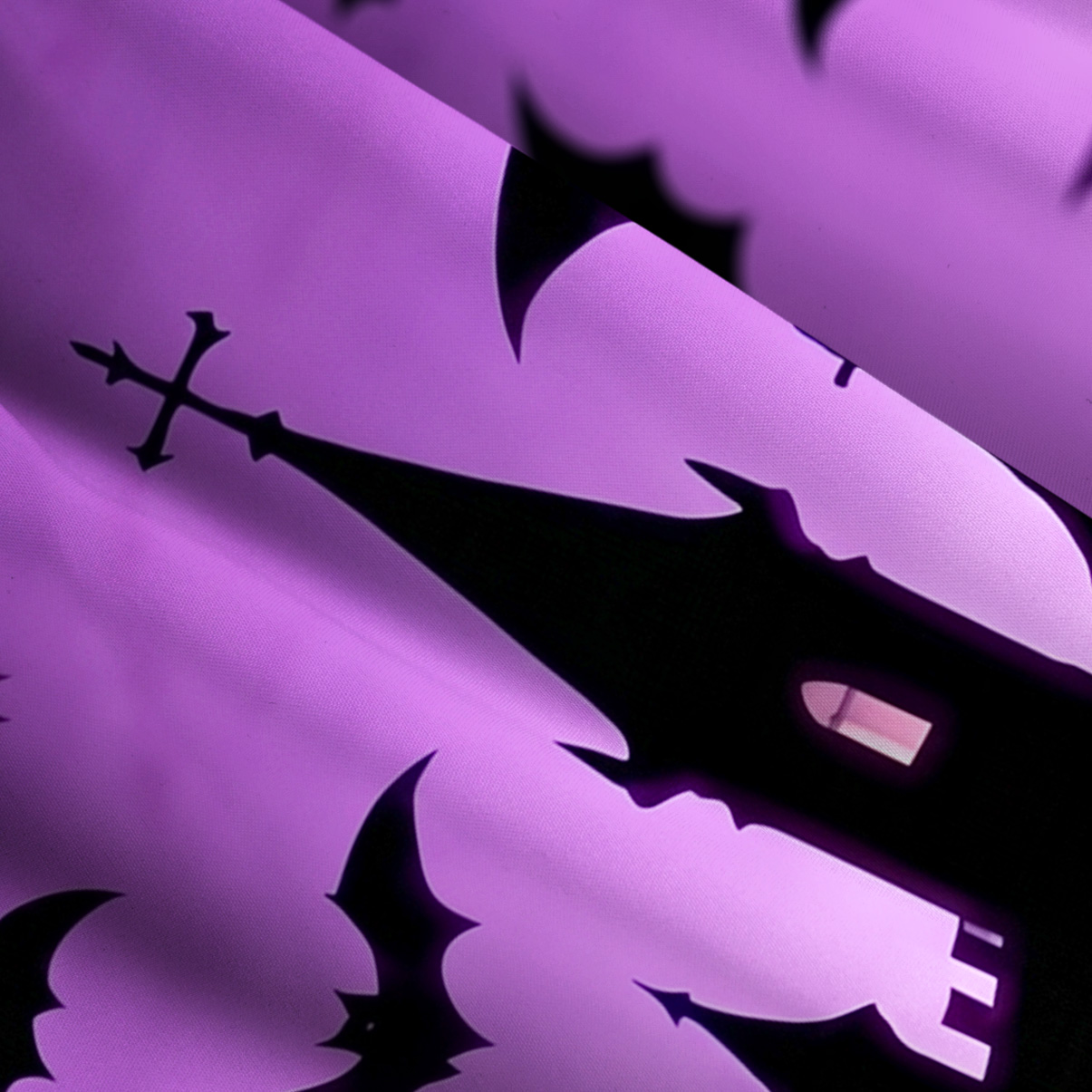 Purplehecate Spooky Night Bat Kingdom Wide Straps Maxi Dress