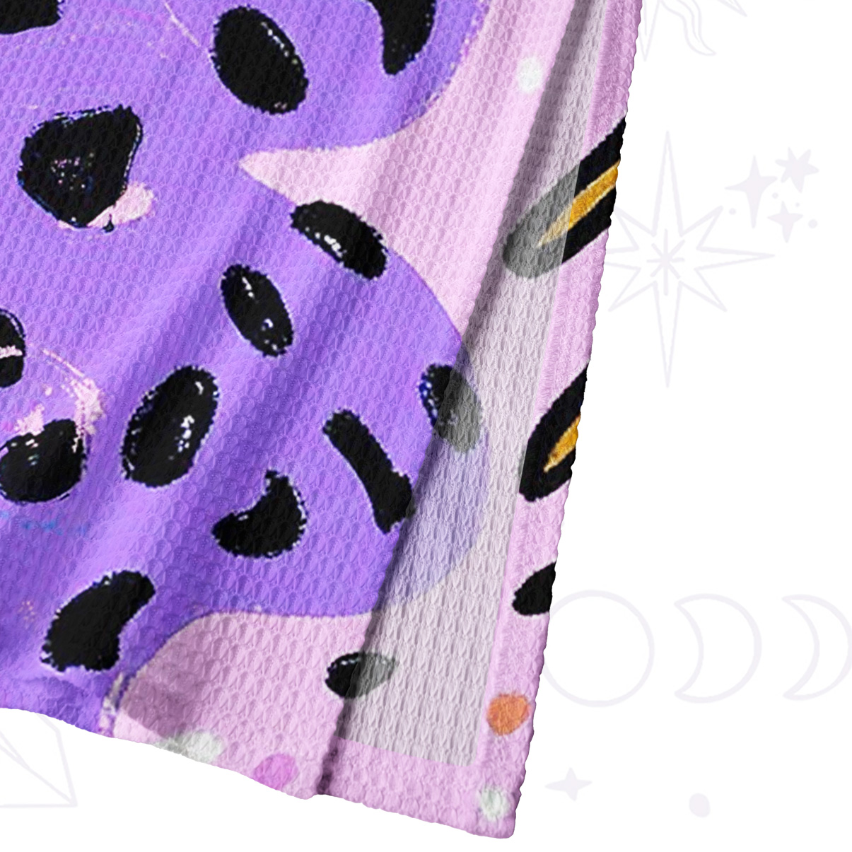 Purplehecate Cosmic Love Eyes Graffiti Crochet Knit Maxi Dress