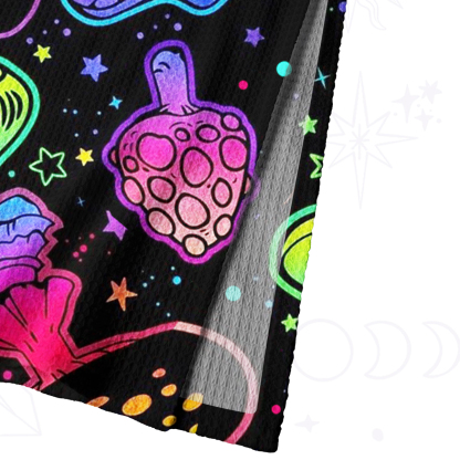 Purplehecate Psychedelic Mushroom Rave Crochet Knit Maxi Dress