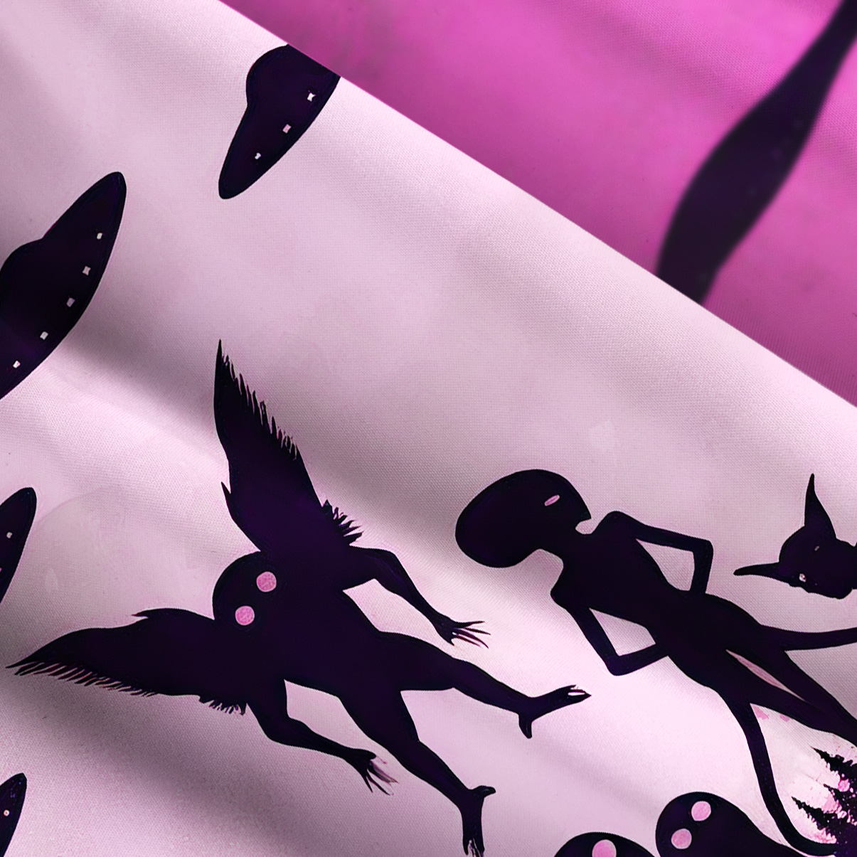 Purplehecate Alien Lake Monster Encounter Wide Straps Maxi Dress