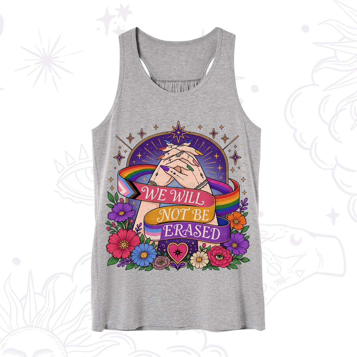 Purplehecate We Will Not Be Erased Pride Tank