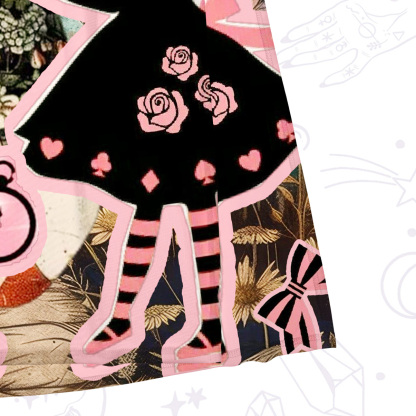 Purplehecate Wonderland Alice’s Tea Party Mesh Maxi Tank Beach Dress