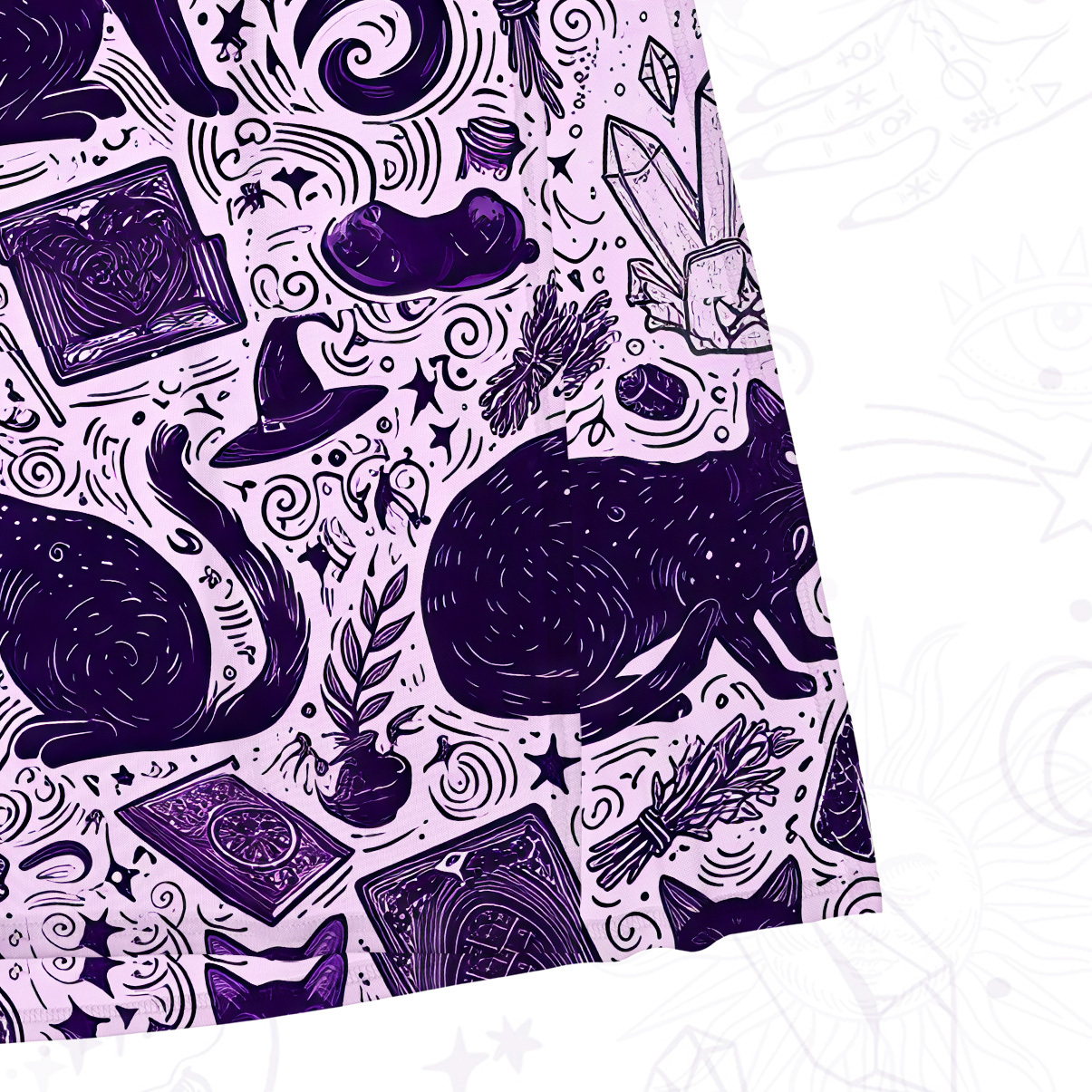 Purplehecate Midnight Black Cat Witch Potion Mesh Maxi Tank Beach Dress
