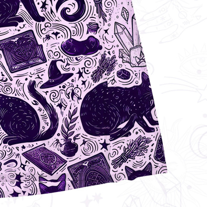 Purplehecate Midnight Black Cat Witch Potion Mesh Maxi Tank Beach Dress