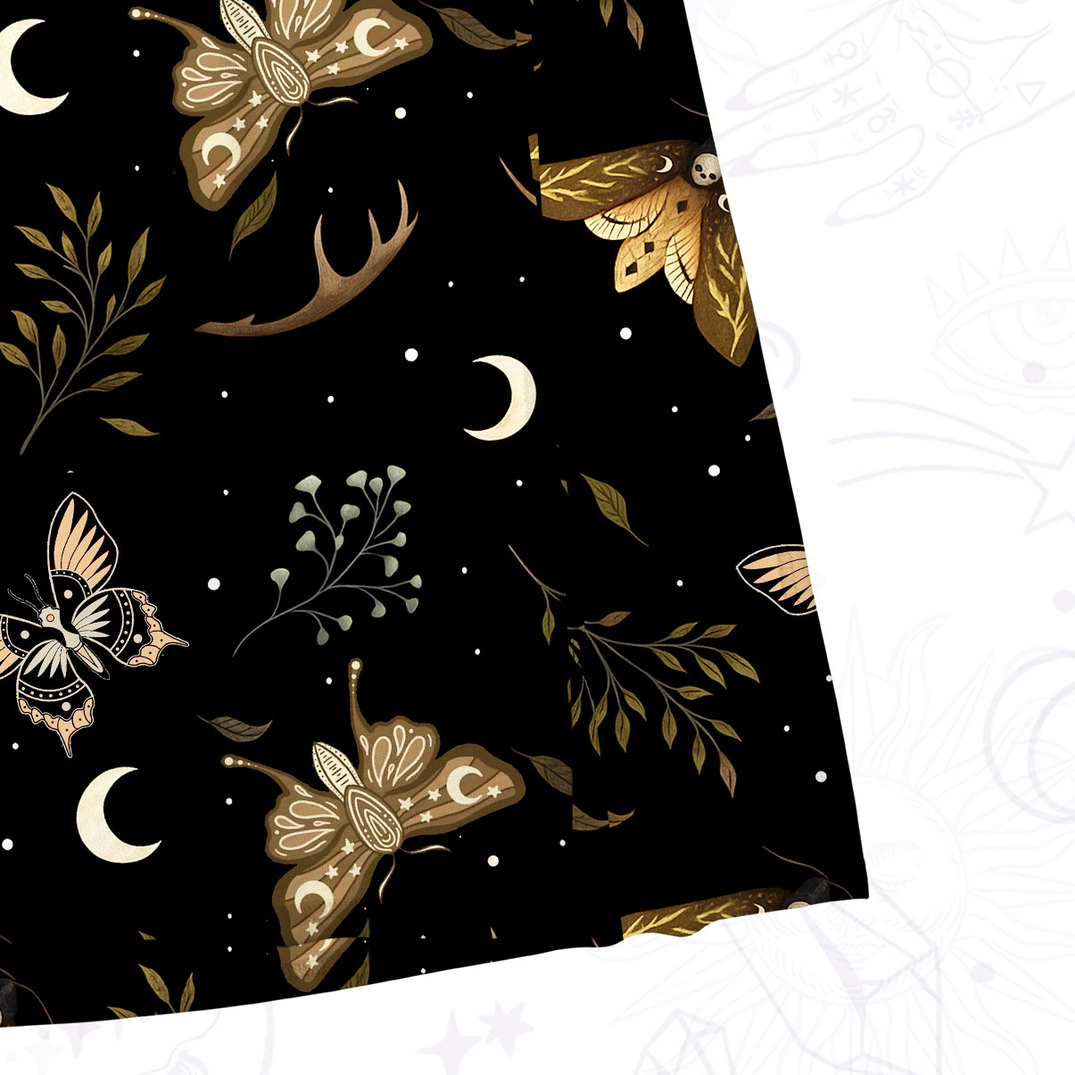 Purplehecate Moth Moon Mesh Maxi Tank Beach Dress