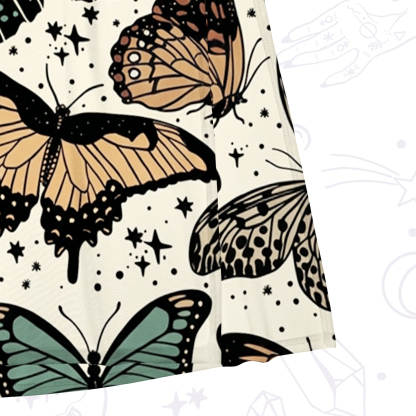 Purplehecate Mystic Vintage Butterfly Mesh Maxi Tank Beach Dress