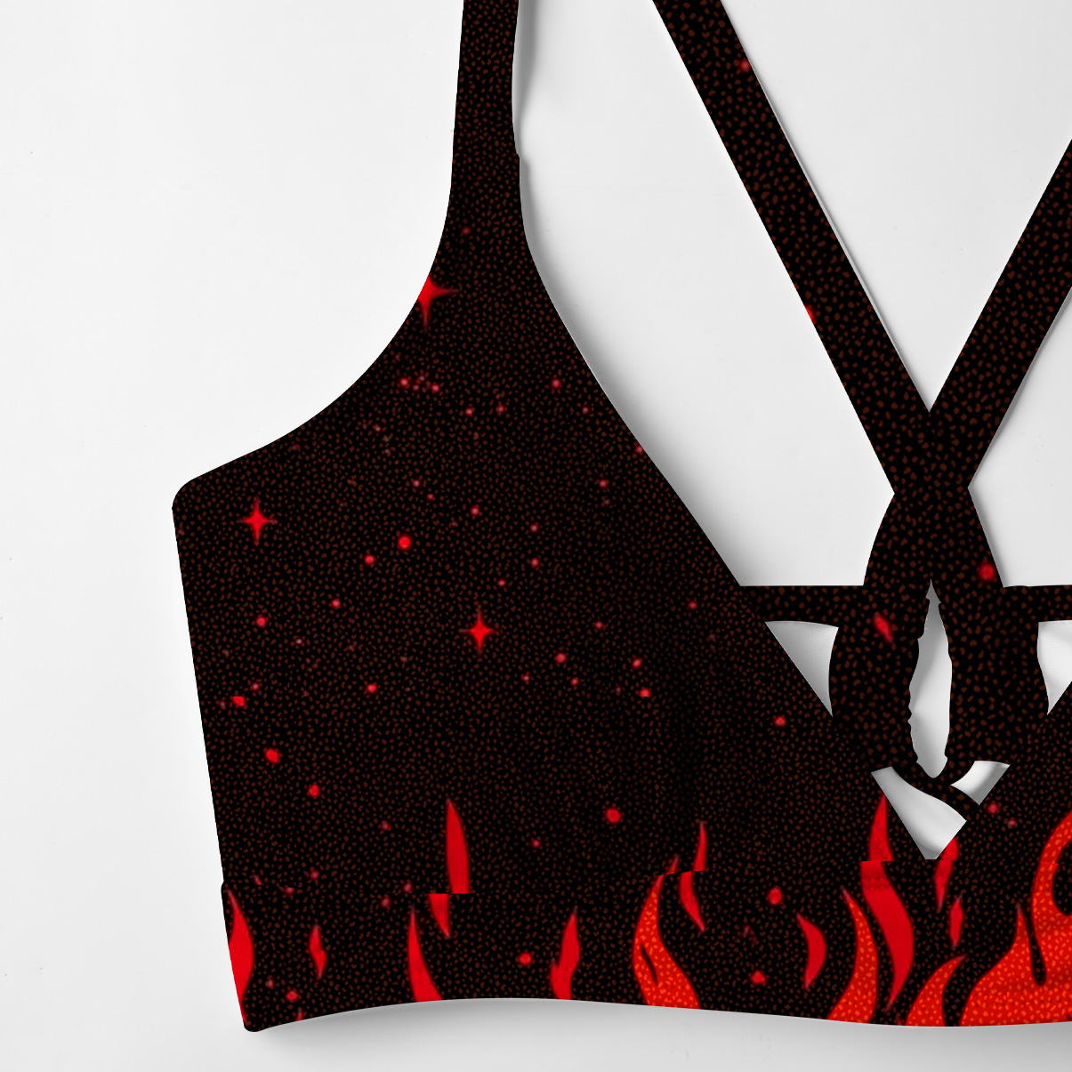 Purplehecate Infernal Revelry Crisscross Tie-Back Bikini Set