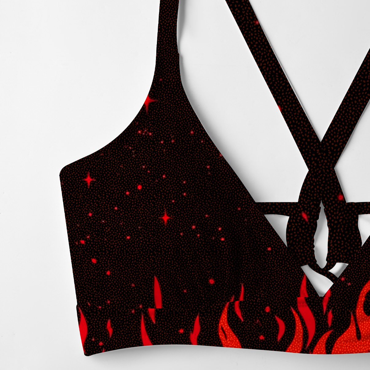 Purplehecate Infernal Revelry Crisscross Tie-Back Bikini Set