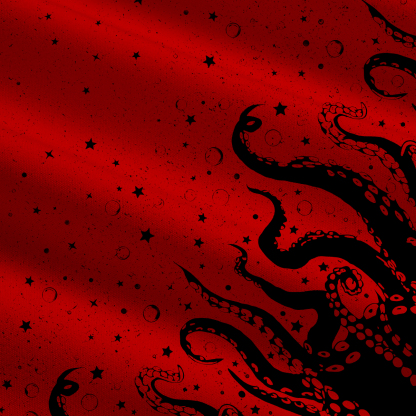 Purplehecate Tentacles of the Deep Tie Shoulder Maxi Dress