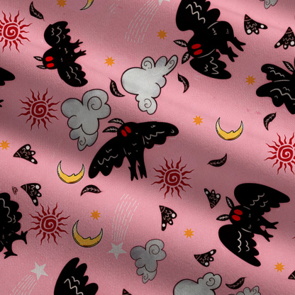 Purplehecate Cryptid Mothman Wide Leg Jumpsuit