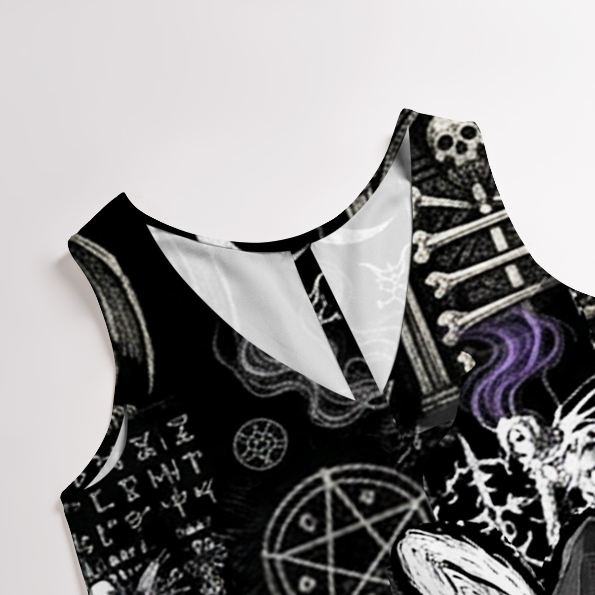 Purplehecate Gothic Cursed Bunny Ritual Wide Leg Jumpsuit