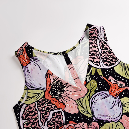 Purplehecate Persephone's Pomegranate Wide Leg Jumpsuit