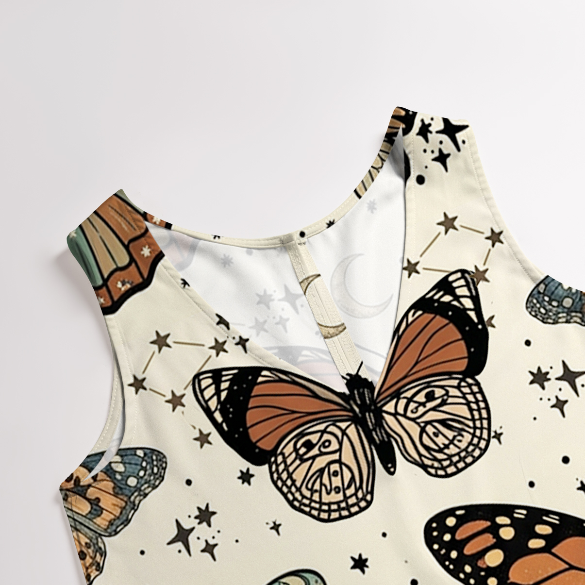 Purplehecate Mystic Vintage Butterfly Wide Leg Jumpsuit
