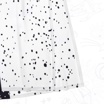 Purplehecate Black & White Eclipse Butterfly Mesh Maxi Tank Beach Dress