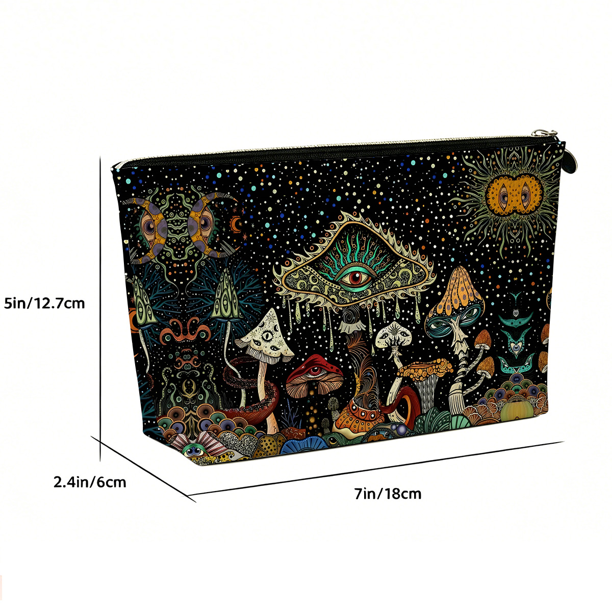 Purplehecate The Eyes of Nature Zip Makeup Bag