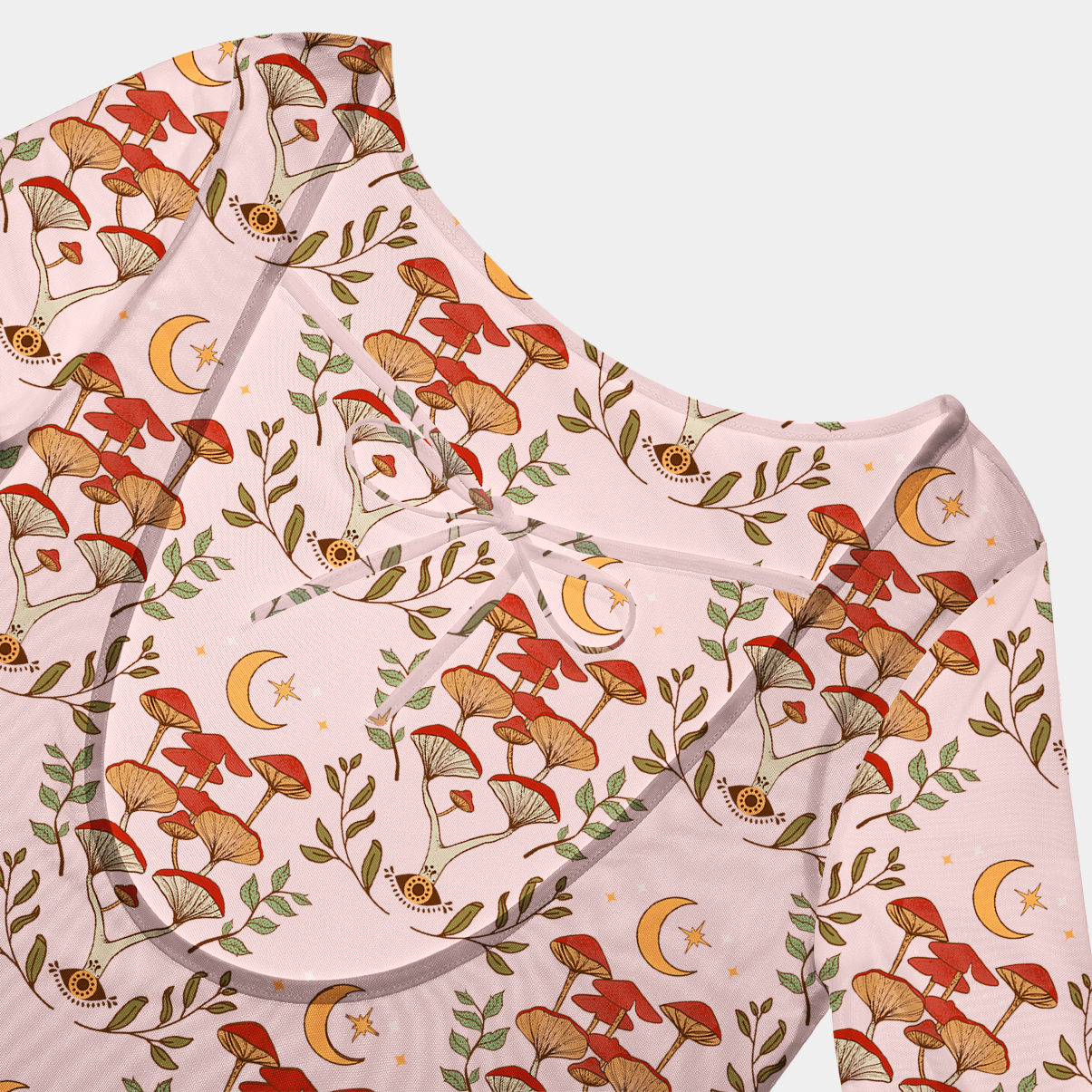 Purplehecate Psychedelic Mushrooms Beachwear Cover-Up Dress