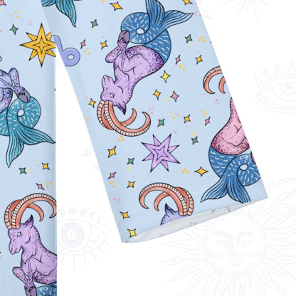 Purplehecate Capricorn Spirit Zodiac Beachwear Cover-Up Dress