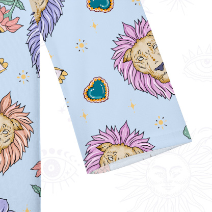 Purplehecate Leo Spirit Zodiac Beachwear Cover-Up Dress