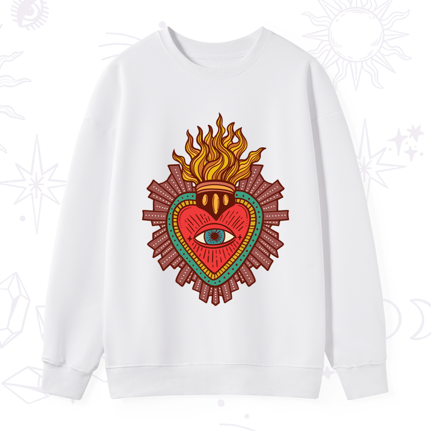 Purplehecate Sacred Heart Sweatshirt