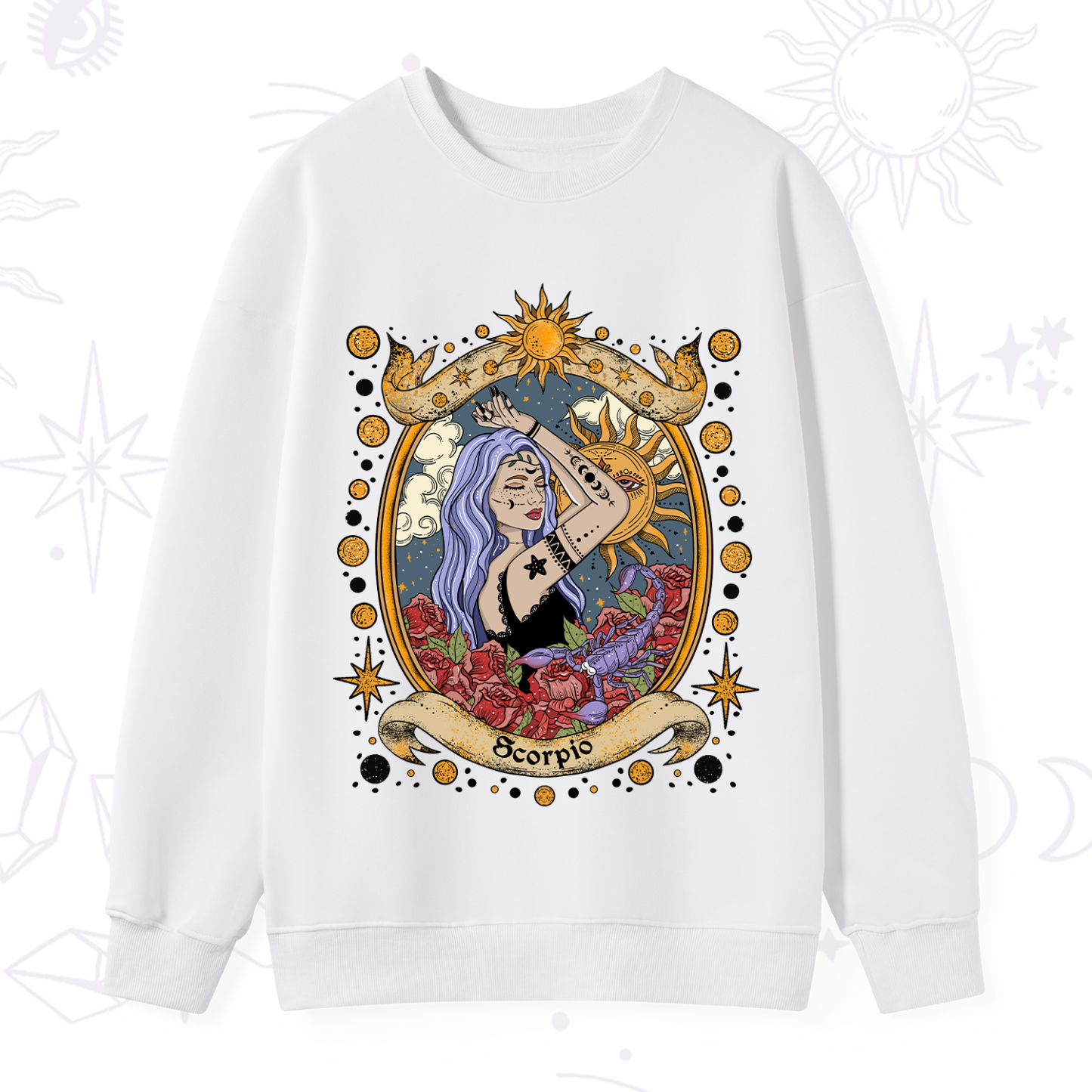 Purplehecate Scorpio Radiance Zodiac Sweatshirt