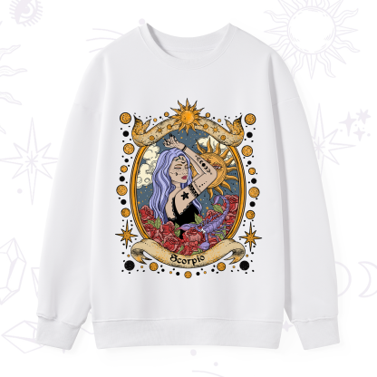Purplehecate Scorpio Radiance Zodiac Sweatshirt