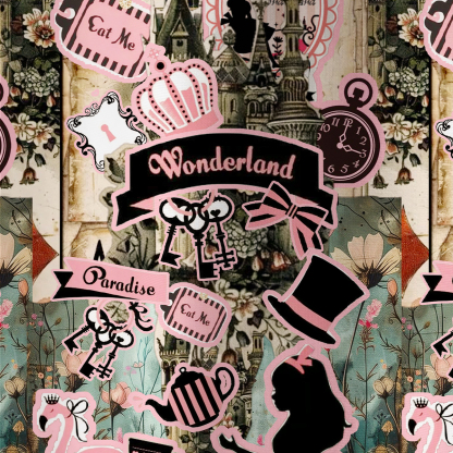Purplehecate Wonderland Alice’s Tea Party All Over Print T-Shirt