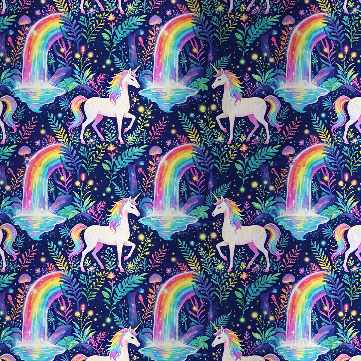Purplehecate Rainbow Forest Unicorn Magic All Over Print T-Shirt
