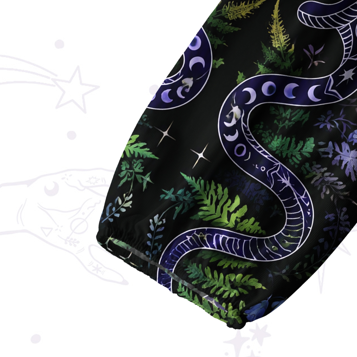 Purplehecate Moon Moth Witchery Split Neck Tie Blouse
