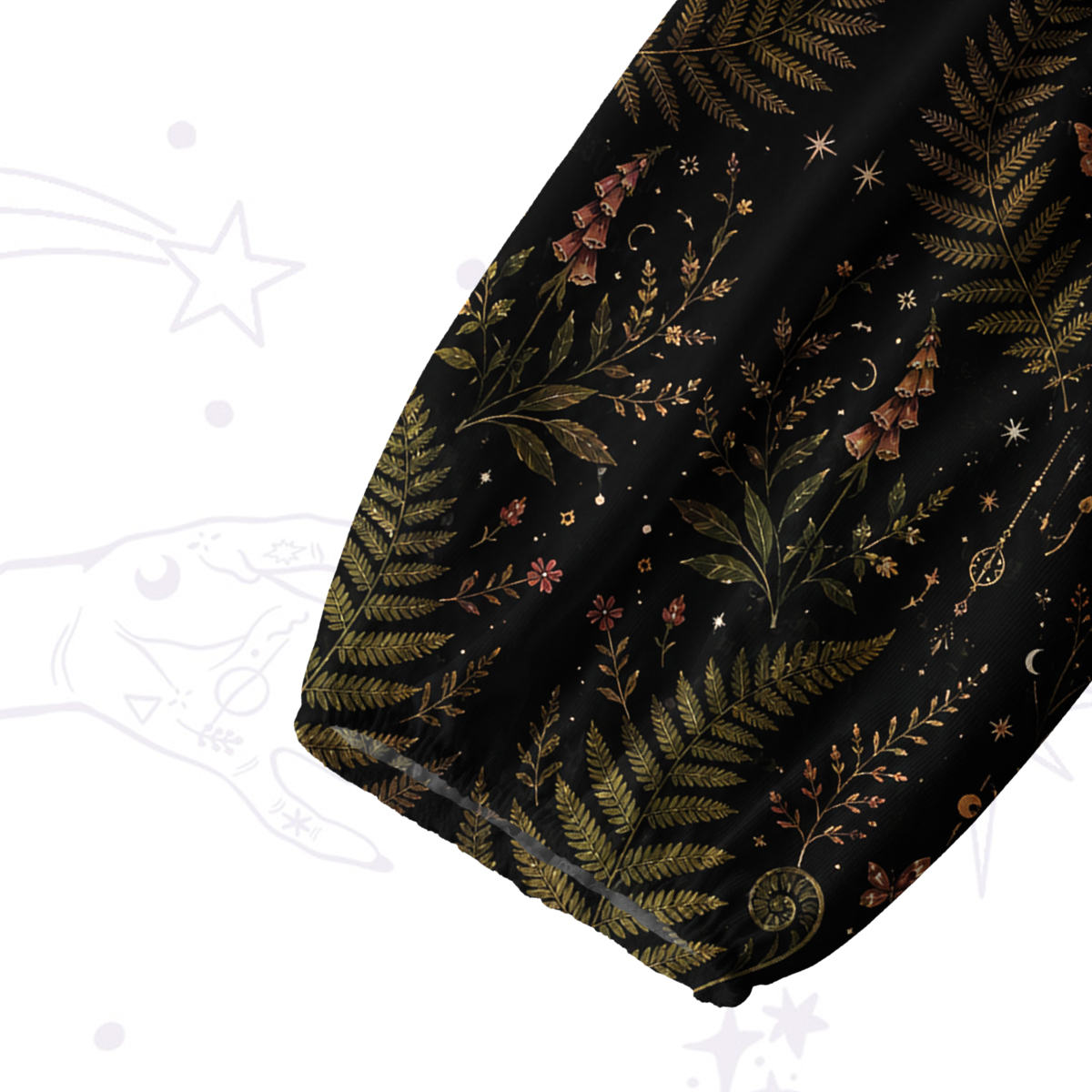 Purplehecate Moon Moth in the Enchanted Fores Split Neck Tie Blouse